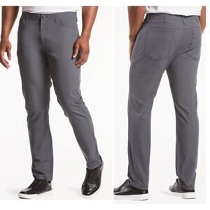 NWT Public Rec Dealmaker 5-Pocket Front Flat Straight Trouser Pants Slate 32/30